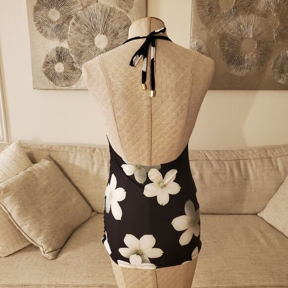 Ralph Lauren Villa Floral High Neck Halterkini Top - Picture 8 of 16